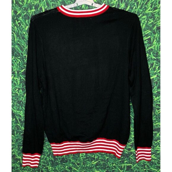 Tipsy Elves Black Santa Ask Your Mom If I’m Real Ugly Christmas Sweater Men’s XL - Picture 3 of 4